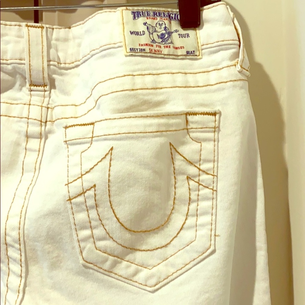 True Religion White Denim Jeans